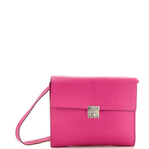 Hermes Clic Wallet on Strap Chevre Mysore 16 Pink - Picture 1 of 7